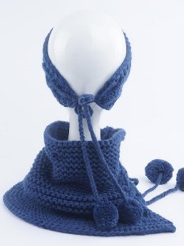 Two-piece Handmade Knitted Scarf&Hat Accessories