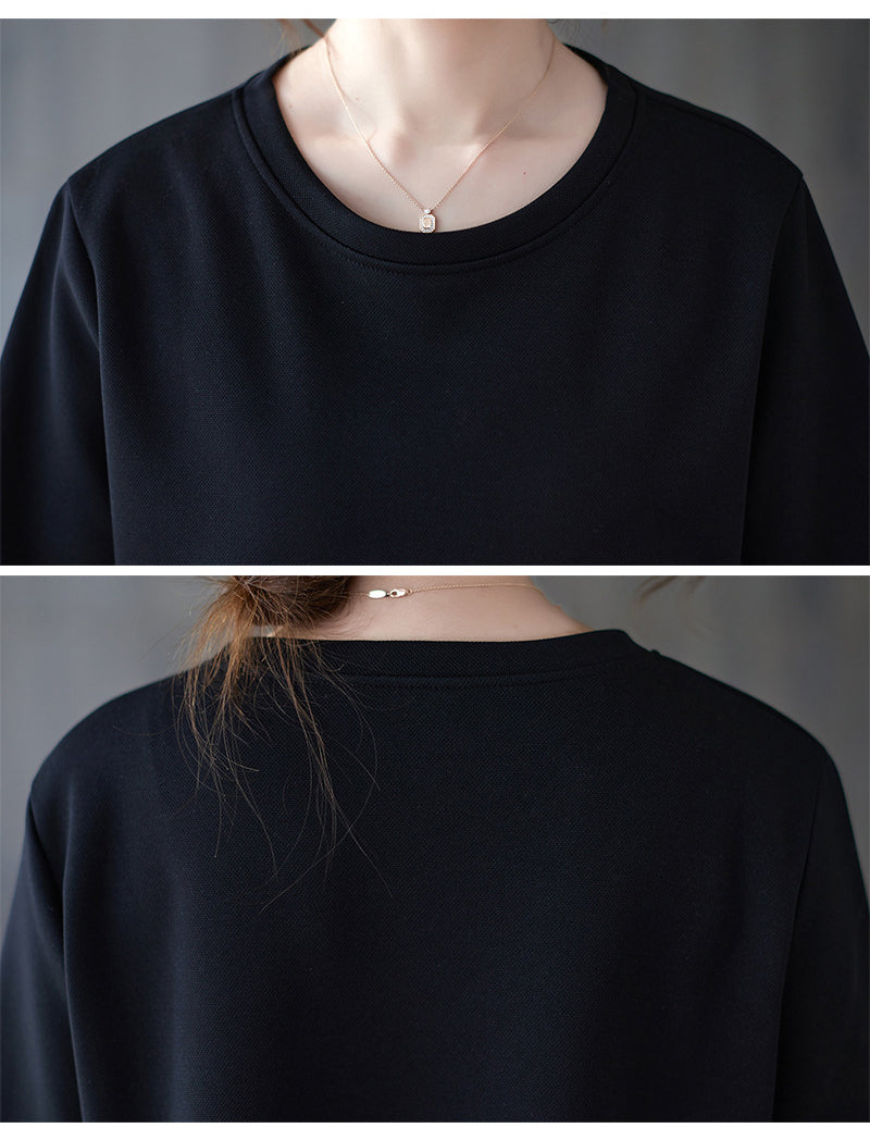 Round Neck Patchwork T-Shirt