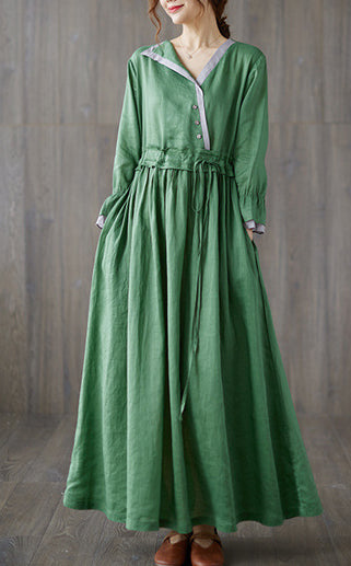 Loose Solid Color Maxi Dress