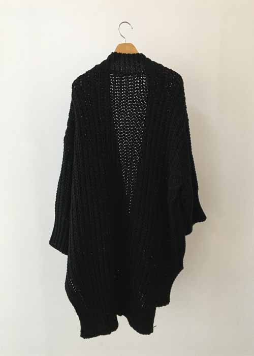 Slit Loose Large Size Knitted Sweater Outwear