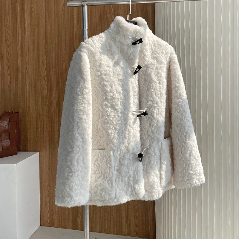 Short Horn Button Casual Coat