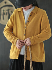 Vintage Lapel Loose-Fitting Coat