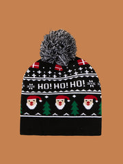 Christmas Jacquard Warmer Knitted Hat