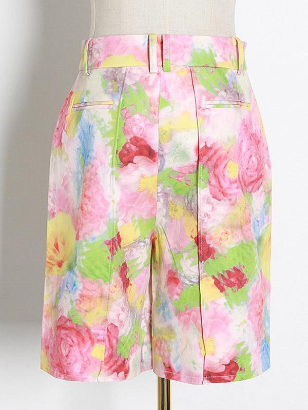 Original Floral Empire Column Shorts