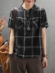 National Style Plaid Shirt