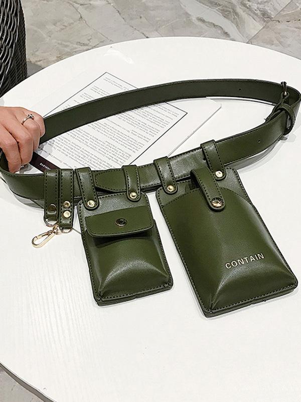 Trendy Belt Two Bags