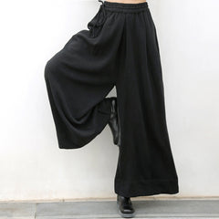 Retro Ethnic Style Loose Waist Zen Casual Pants
