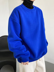 Casual Simple Cashmere Solid Color Hoodie