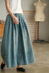 Elastic Waist Comfortable Simple Loose Casual Pants