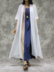 Loose Light Solid Long Cover-Up