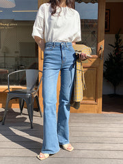 Retro High-Waisted Skinny-Leg Jeans