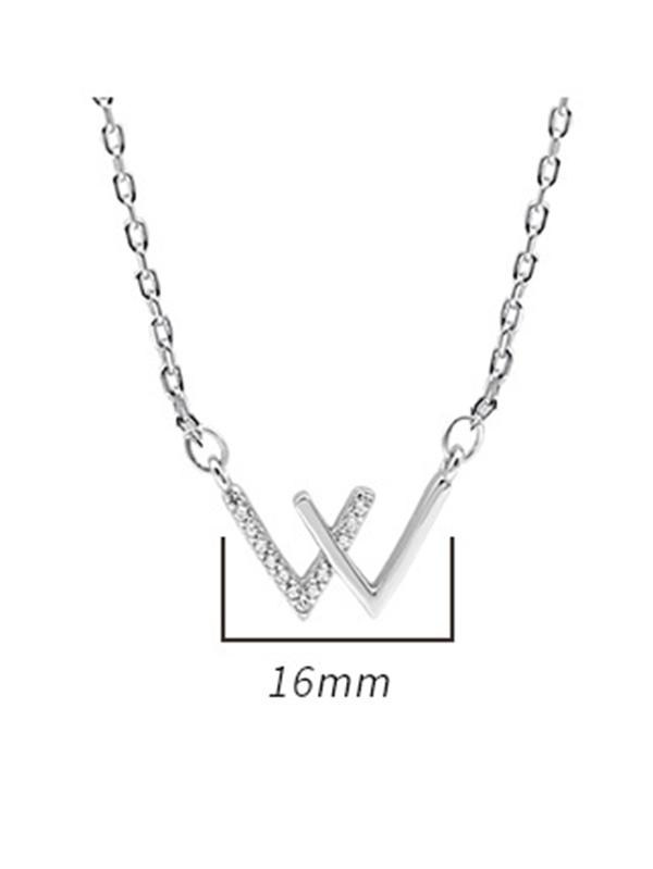 Simple Letter Split-joint Necklace