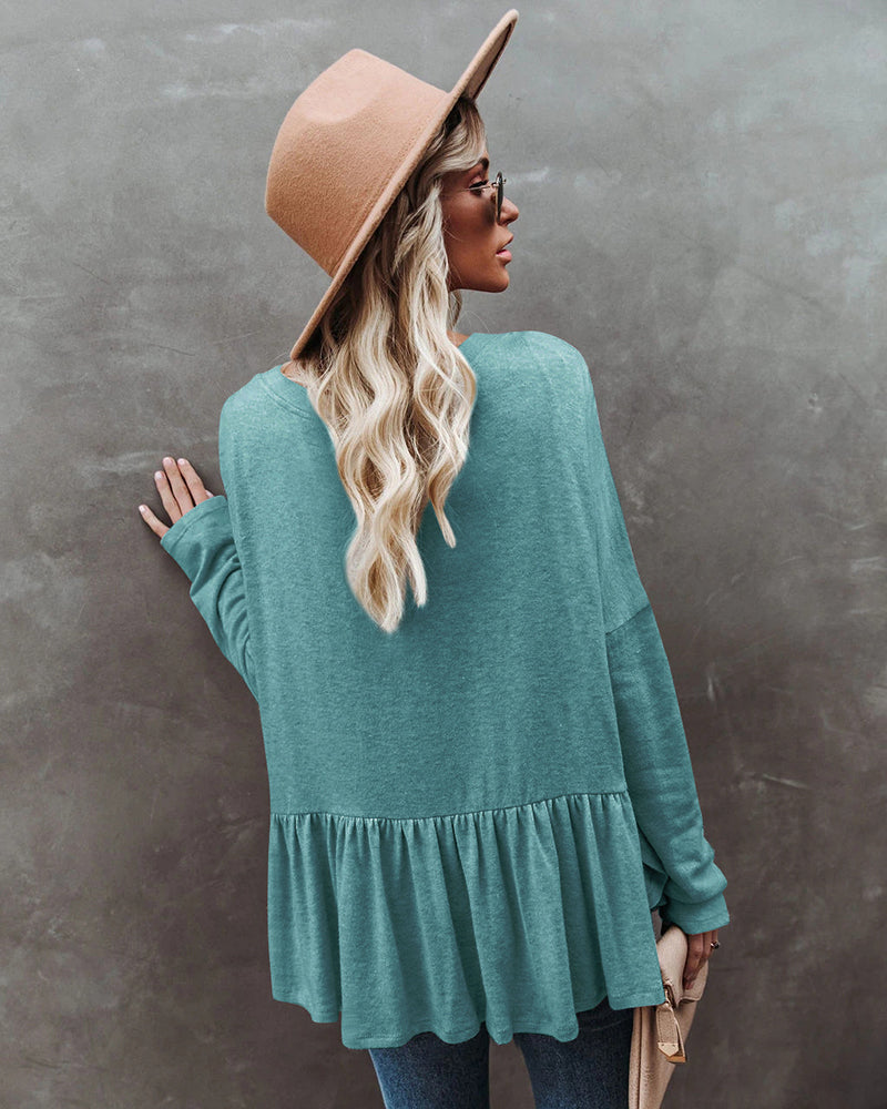 Casual Long Sleeve Knitted Cardigan Top