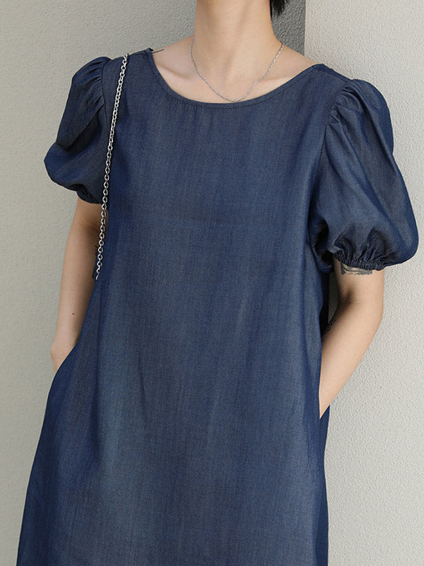 Original Bishop Sleeve Elasticity Waist Dress