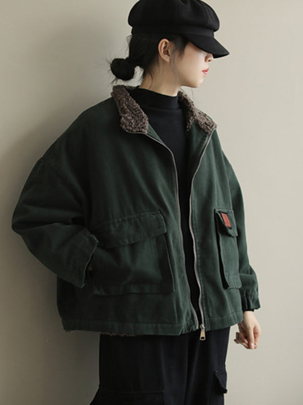 Women Retro Loose Casual Jacket