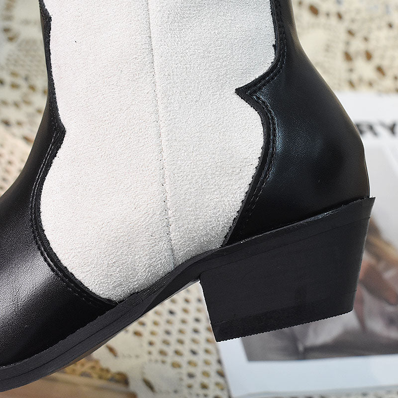 Retro Pointed Toe  Boots