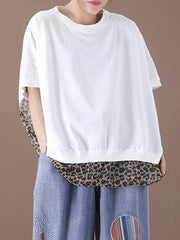 Original False Two Leopard T-Shirts Tops