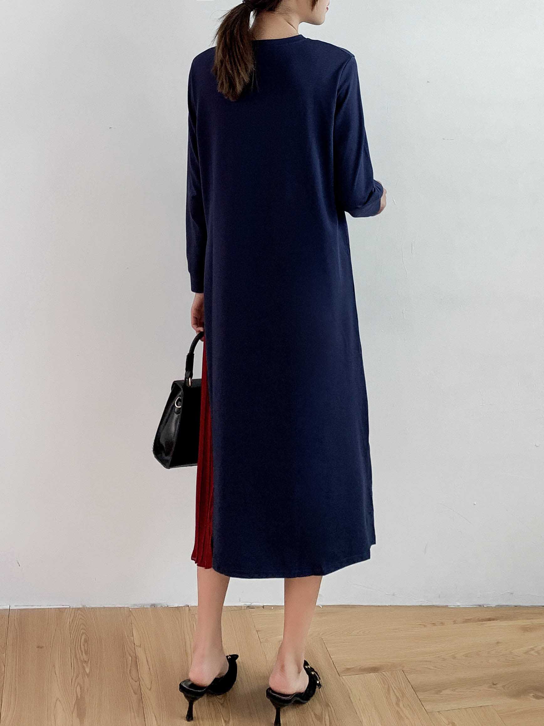 Loose Split-Joint Chic Ruffled Comfortable Midi Dress