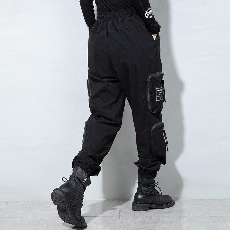 Drawstring Elastic Waist Casual Pants