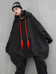 Original Cool Roomy Long Sleeves Pure Color Hoodies Tops