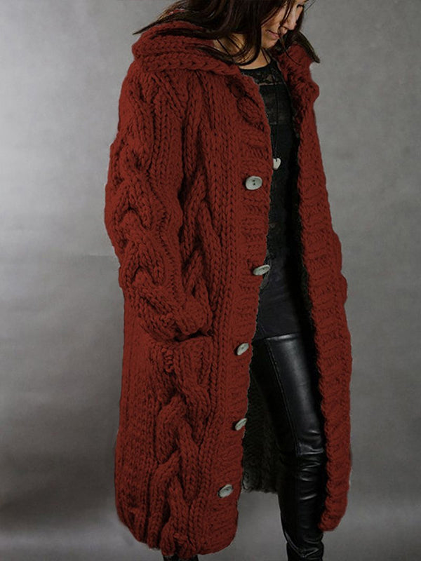 Casual Fashion Hooded Sweater Coat