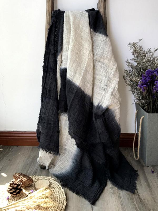 8 Colors Tassels Stripe Cape Scarf