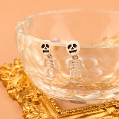 Funny Halloween Skull Earrings