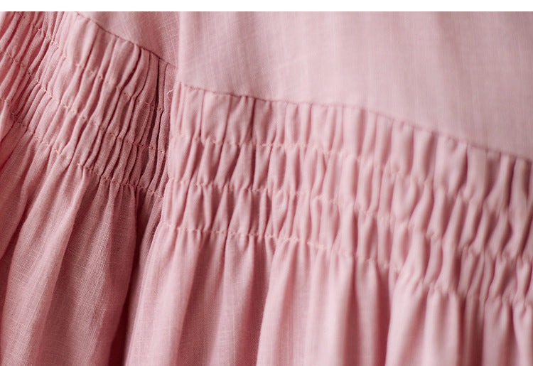 Loose Solid Color Midi Dress