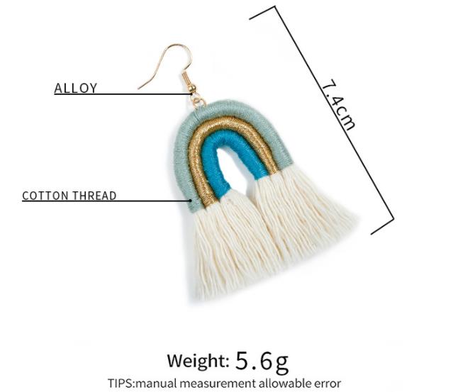Handmade Bohemian Tassel Earrings