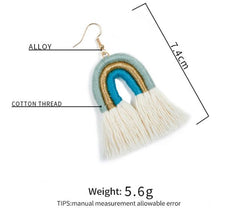 Handmade Bohemian Tassel Earrings
