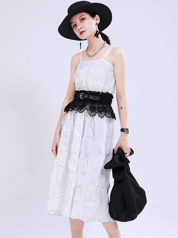 New Casual Sleeveless Suspender Dress