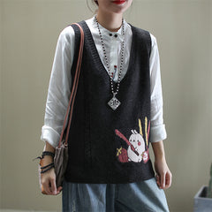 V-Neck Loose Sweater Vest