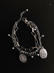 Original Double-Deck Hierarchical Chain Bracelet