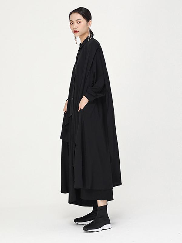 Original Chiffon Cropped Hemline Shirt