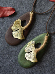 Delicate Leaves Handmade Necklace