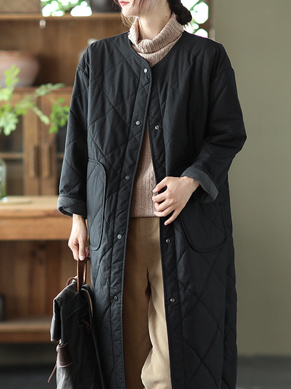 Loose Single-Breasted Casual Coat