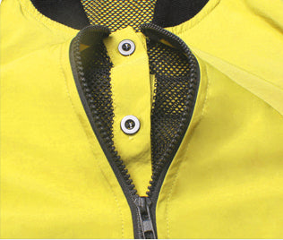 Long Sleeves Contrast Color Split-Joint Jacket