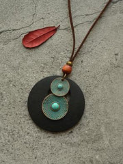 Simple Wood Aerugin Necklace Accessories