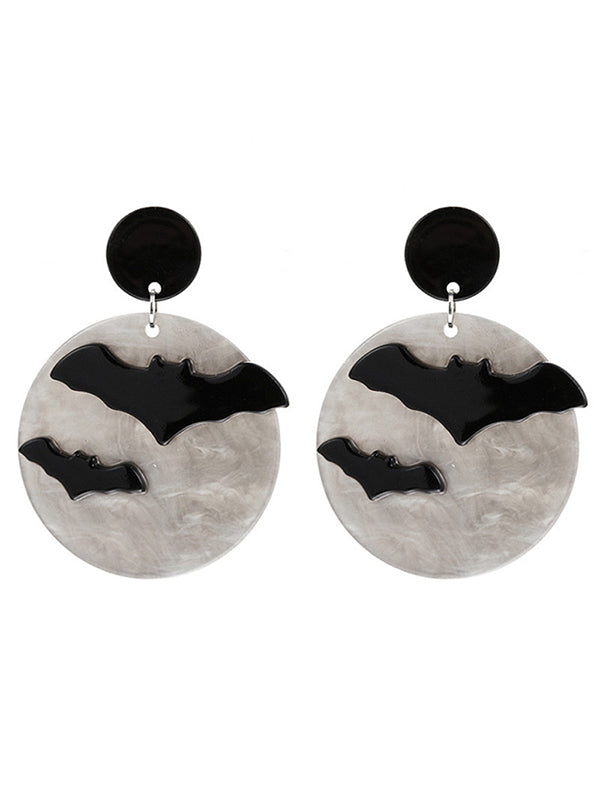 Funny Moon Bat Earrings