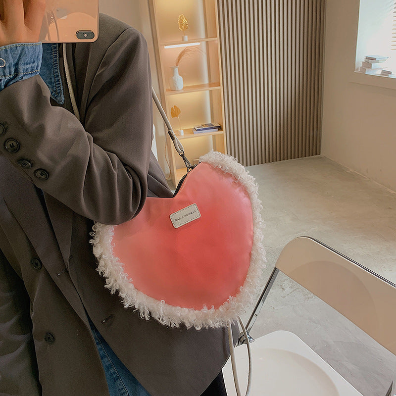 Casual Fashion Heart-Shaped Shoulder Bag