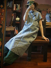 National Linen Original Button Dress