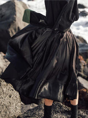 Empire A-line Ruffled Skirt Bottom