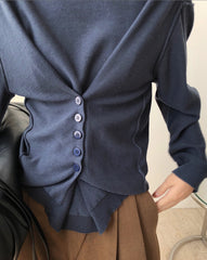 Women Irregular Loose Bottoming Shirt