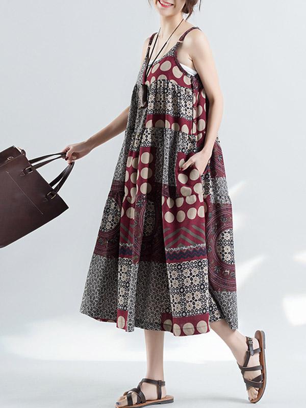 Loose National Slip Dress