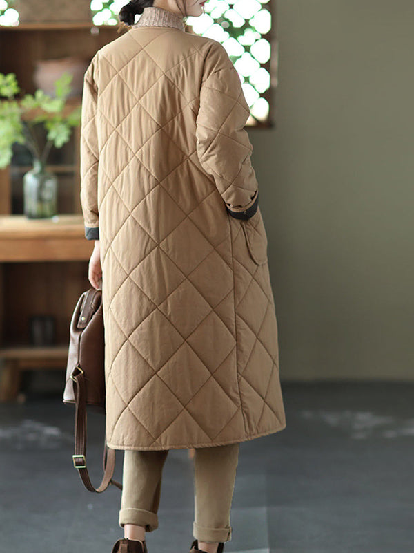 Loose Single-Breasted Casual Coat