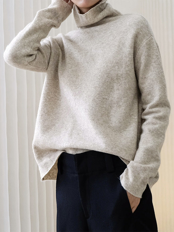 Casual Comfortable Turtleneck Sweater