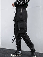 Women Casual Loose Solid Color High Waist Casual Pants