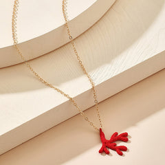 Women Antler Simple Clavicle Necklace