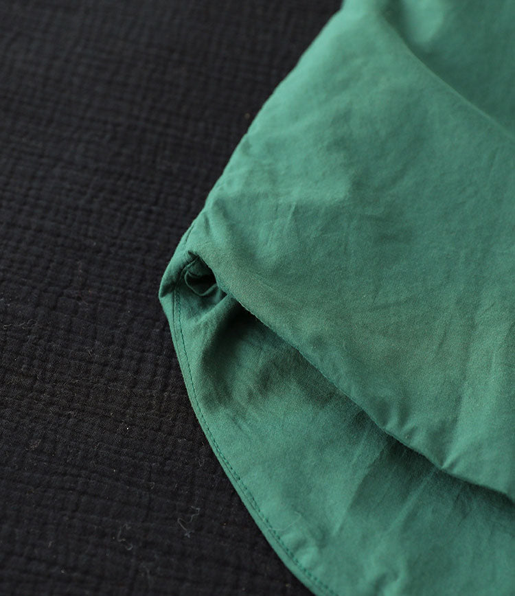 Retro Solid Color Lapel Collar Cotton Shirt