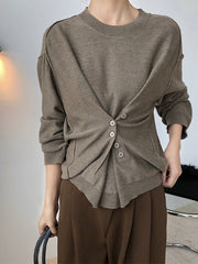 Women Irregular Loose Bottoming Shirt